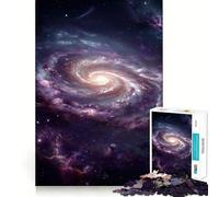 Puzzle de 1000 pièces Galaxie Spirale vibrante dans l'espace Profond Un Jeu créatif et Stimulant,sans pièces détachées,idéal pour Partager Un Moment Convivial en Famille (50x75cm)