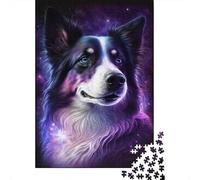 Puzzle de 1000 pièces Galaxy Star Border Collie pour Adultes et Adolescents, Jeu Familial de Puzzle de 1000 pièces (38 x 26 cm).