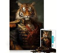 Puzzle de 1000 pièces Général Tigre pour Adolescents, Jeu de réflexion, découpe de précision, pour Les fêtes 38x52cm