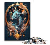 Puzzle de 1000 pièces Girafe Sortilèges et Enchantements en Bois pour Adultes Idée Cadeau de Noël 75x50cm