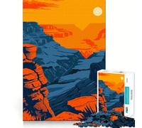 Puzzle de 1000 pièces Grand Canyon Arizona Art Flawless Fit Art Jeu créatif et Stimulant Temps de Repos et de Jeu Décoration de Noël (50x75cm)