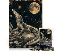 Puzzle de 1000 pièces Grand Crocodile Tarot pour Adolescents développe la réflexion, apaise et distrait, découpe Nette, (50x75cm)
