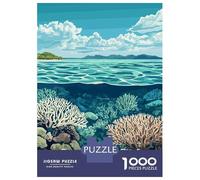 Puzzle De 1000 Pièces Great Barrier Reef Poster Puzzles pour Adultes - Anti-Stress - Interaction Parent-Enfant - Cadeaux d'anniversaire Et De Noël Uniques 70x50cm/1000pcs