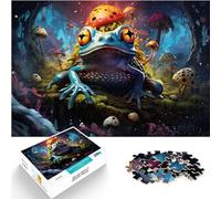 Puzzle de 1000 pièces，Grenouille colorée，pour Adultes et Enfants Puzzle en Bois，Excellent Cadeau pour Les Adultes，Taille ：50x75 cm