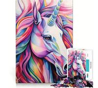 Puzzle de 1000 pièces Gros Plan d'une Licorne pour Adolescents activité ludique et stimulante de Haute précision,idéale pour Une Pause mentale apaisante (50x75cm)