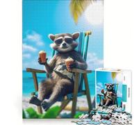 Puzzle de 1000 pièces Guérir la Plage Jeu Impossible découpe de précision avec des pièces de Formes aléatoires Parfaitement emboîtables 38x26cm
