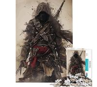 Puzzle de 1000 pièces Guerrier Assassin Aquarell Jeu éducatif Stimulant et Difficile Idée Cadeau (Dimensions 38x52cm)