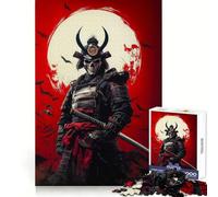 Puzzle de 1000 pièces Guerrier Crâne de Samouraï pour Adultes et Adolescents, Jeu Intellectuel, Cadeau Classique de Qualité à Offrir (50x75cm)