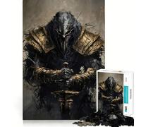 Puzzle de 1000 pièces Guerrier de l'ombre pour Adolescents Jeu de logique mentale Loisirs Bordure Fine Cadeau spécial 38x52cm