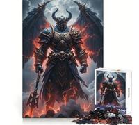 Puzzle de 1000 pièces Guerrier démon ailé en Armure pour Adolescents, idéal pour stimuler la réflexion, favoriser Un Engagement Doux et Durable, et Offrir Un Joli Cadeau (38x26cm)