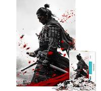 Puzzle de 1000 pièces Guerrier Japonais Jeu Impossible Difficile et Stimulant mais Amusant et Humoristique à partir de 14 Ans (38x52cm)