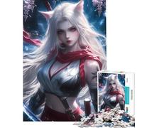 Puzzle de 1000 pièces Guerrier Lame de la Nuit Activités Amusantes à la Maison Course de Vitesse Manuelle Jeux éducatifs pour Les 14 Ans et Plus Jeu de Puzzle Offert (38x52cm)