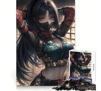 Puzzle de 1000 pièces Guerrier Ninja furtif pour Adolescents, Jeu de réflexion, Jouet Anti-Stress, découpe soignée, Cadeau Artistique 38x52cm