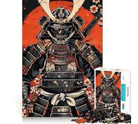 Puzzle de 1000 pièces Guerrier samouraï et Fleurs de Cerisier pour Adolescents, Wise Think Toy, Gentle Leisure, Tight Cut, Liste de souhaits du Père Noël (38x52cm)