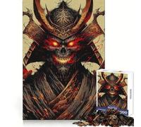 Puzzle de 1000 pièces Guerrier Samouraï Mort-Vivant pour Adolescents Entraînement de la réflexion Loisirs calmes Découpe Uniforme Cadeau de Noël Unique (38x52cm)