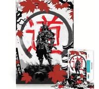 Puzzle de 1000 pièces Guerrier Samouraï pour Adolescents Améliore la mémoire Loisirs faciles Découpe Ferme Décoration Murale (50x75cm)