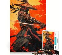 Puzzle de 1000 pièces Guerrier Shinobi pour Adolescents Jeu de logique et de Loisirs Bordure Fine Cadeau spécial 50x75cm