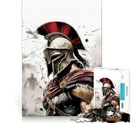 Puzzle de 1000 pièces Guerrier Soldat Jeu de Concentration cérébrale Découpe Experte Artisanat Fascinant Passe-Temps captivant pour Les Moments de détente (38x52cm)