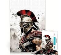 Puzzle de 1000 pièces Guerrier Soldat pour Adolescents,Jeu de Concentration mentale,découpe de précision,Bords Lisses, pour Les fêtes (50x75cm)