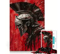 Puzzle de 1000 pièces Guerrier Spartiate pour Adultes et Adolescents, Jeu de réflexion, Loisirs, Bords précis, décoration Murale 38x52cm