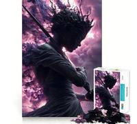 Puzzle de 1000 pièces Guerrière avec épée et Couronne pour Adolescents,Jeu Stimulant l'esprit,Assemblage sécurisé et Solide,activité de Partage en Famille (50x75cm)