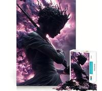 Puzzle de 1000 pièces Guerrière avec épée et Couronne pour Adolescents stimule l’Esprit,Assemblage Parfait,Loisirs captivants pour des Moments de détente à la Maison (38x26cm)