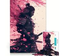 Puzzle de 1000 pièces Guerriers samouraïs dans Les cerisiers en Fleurs pour Adultes renforcez Votre mémoire, Vos Loisirs et Votre Plaisir Qualité supérieure, Cadeau élégant (38x52cm)