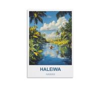 Puzzle de 1000 pièces, Haleiwa Hawaii Classic Puzzle, Puzzle pour Enfants, Puzzle Stimulant et Difficile pour Adultes et Adolescents, 52 x 38 cm