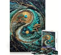 Puzzle de 1000 pièces Harmonie Yin Yang Kintsugi » Un Cadeau attentionné, Stimulant la logique et la Pleine Conscience (38x26cm)