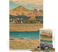 Puzzle de 1000 pièces Hasui Kawase Flawless Fit Art Jeu de réflexion Cadeau Temps de Repos et de Jeu Décoration Murale de Noël (38x26cm)