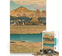 Puzzle de 1000 pièces Hasui Kawase,idéal pour la décoration et Le Jeu cognitif,Cadeau Facile à Jouer,Jeu d'anniversaire (38x26cm)