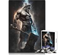 Puzzle de 1000 pièces Héphaïstos, Dieu Forgeron pour Adolescents:Jeu éducatif et cognitif Amusant, Cadeau Original et attentionné Dimensions:38x52 cm