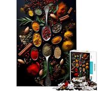 Puzzle de 1000 pièces Herbes et épices Un Jeu Impossible Difficile et Stimulant mais Amusant et Humoristique à partir de 14 Ans (38x26cm)