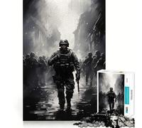 Puzzle de 1000 pièces Héros de la Police Anti-émeute pour Adolescents renforcez Vos Souvenirs, amusez-Vous en Toute tranquillité, qualité supérieure, (50x75cm)