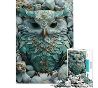 Puzzle de 1000 pièces Hibou doré Kintsugi Difficile et Stimulant Jeu Pratique pour Les 14 Ans et Plus (38x52cm)