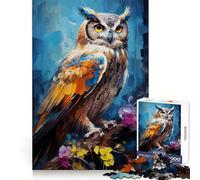 Puzzle de 1000 pièces Hibou et Faune Sauvage pour Adolescents Un Cadeau de qualité supérieure pour stimuler la mémoire et apaiser Les émotions (50x75cm)