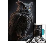 Puzzle de 1000 pièces Hibou I pour Jeu éducatif défi et Divertissement pour Les Amateurs de Jeux (Dimensions 38x52cm)
