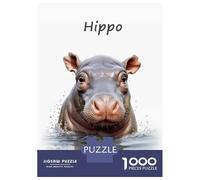 Puzzle De 1000 Pièces Hippo Baby Puzzle Adulte Jeu Familial Décoration Parfaite Cadeaux Uniques d'anniversaire Et De Noël 70x50cm/1000pcs