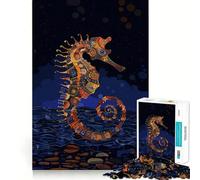 Puzzle de 1000 pièces Hippocampe Gustav Spirit Art pour Adolescents Jeu de logique Solide Amusant et paisible Découpe de précision Cadeau Exceptionnel (50x75cm)