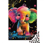 Puzzle de 1000 pièces - Hippopotame - Cube de Sable - Rectangulaire - Carton - Niveau de difficulté : Difficile et Stimulant - 38 x 26 cm