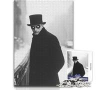 Puzzle de 1000 pièces Homme mystérieux au Chapeau Haut-de-Forme pour Adolescents:Un Jeu Stimulant la logique et Le développement de la pensée Un pour Partager des Moments précieux 50x75cm