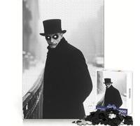 Puzzle de 1000 pièces Homme mystérieux en Haut-de-Forme pour Adultes, Jeu de réflexion et de Concentration Silencieux et Amusant, Motif Vœux du Père Noël (38x26cm)