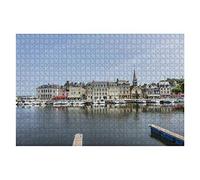 Puzzle de 1000 pièces Honfleur, Normandie, France, 23 Juin 2020. Vieux Port pittoresque. Puzzle Familial à Imprimer. Jeu éducatif. Dimensions : 70 x 50 cm.