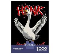 Puzzle de 1000 pièces Honk Goose on The Loose Adolescent Puzzles Jouets Anti-stress Décoration parfaite Cadeaux d'anniversaire et uniques 38 x 26 cm/1000 pièces