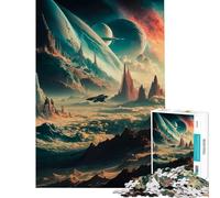 Puzzle de 1000 pièces Horizons interstellaires Jeu éducatif addictif pour développer la Patience l'art et la logique (Dimensions 50x75cm)