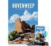 Puzzle de 1000 pièces Hovenweep National Monument,Jeu de découpe sans Couture,activité intellectuelle,Divertissement paisible,Cadeau d'anniversaire Amusant (50x75cm)