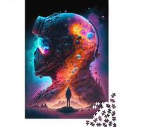 Puzzle de 1000 pièces "I Am The Cosmos" pour adultes et adolescents, puzzle en bois pour le plaisir en famille et les soirées de jeu, 1000 pièces (75 x 50 cm)