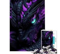 Puzzle de 1000 pièces Œil de Dragon en Gros Plan pour Un Anniversaire Noël ou Tout Simplement Un Jeu Familial Amusant et Humoristique pour Les 14 Ans et Plus (38x26cm)