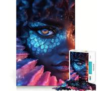 Puzzle de 1000 pièces Œil de sirène Mystique pour Adolescents, Jeu de logique et d'adresse, à Partager et à découper avec précision, décoration Murale (38x52cm)