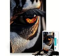 Puzzle de 1000 pièces Œil de Tigre en Gros Plan pour Adolescents stimule la mémoire, réduit Le Stress, découpe de qualité supérieure, Cadeau précieux 38x26cm